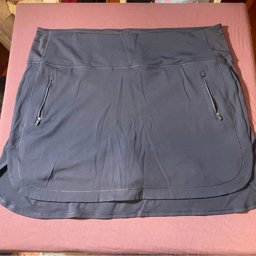 Athleta Fairway Golf Skort 18” in Navy Blue - Size 3x - EUC Pockets Shorts Skirt - Picture 3 of 12